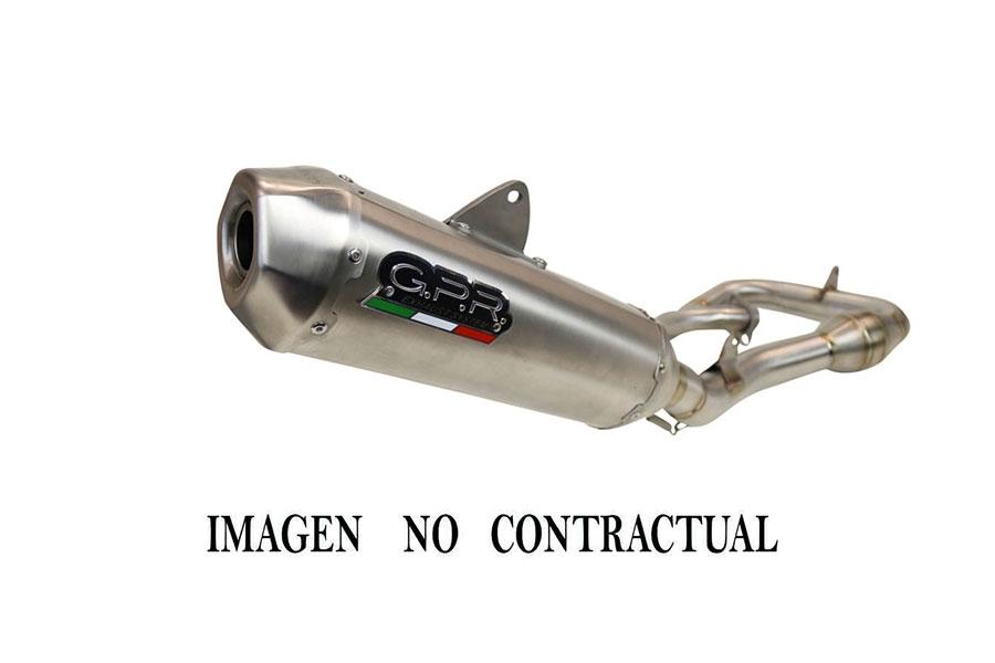 ESCAPE GPR EXHAUST SYSTEM KAWASAKI KX 450 F 2020 LÍNEA COMPLETA DA MOTO CAMPO COMPETICIÓN PENTACROSS FULL TITANIUM