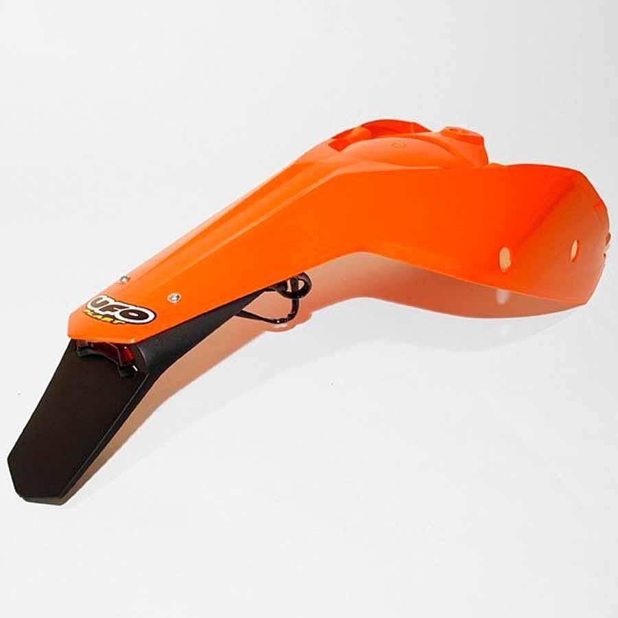 GUARDABARROS TRASERO UFO PANELES LATERALES Y PILOTO LED KTM NARANJA KT03097-127 47376