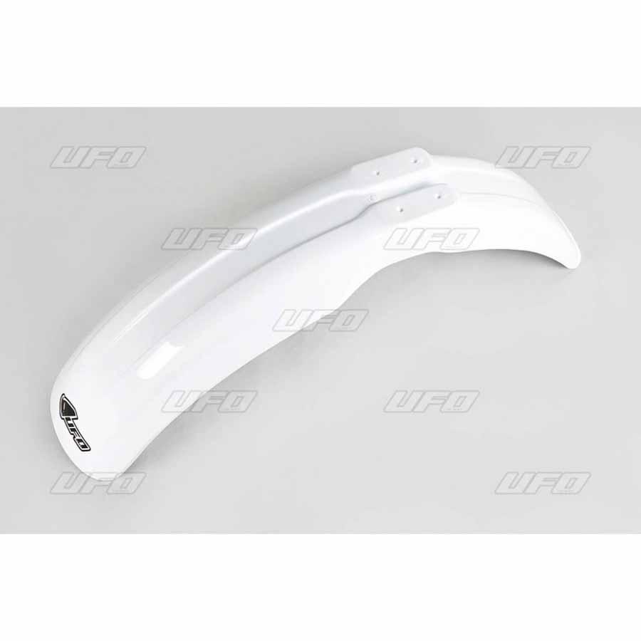 GUARDABARROS DELANTERO UFO UNIVERSAL 125-250-500 CROSS-ENDURO BLANCO PA01008-041 47574