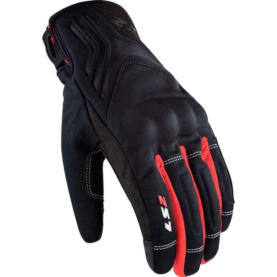 GUANTES INVIERNO LS2 JET 2 MAN BLACK RED