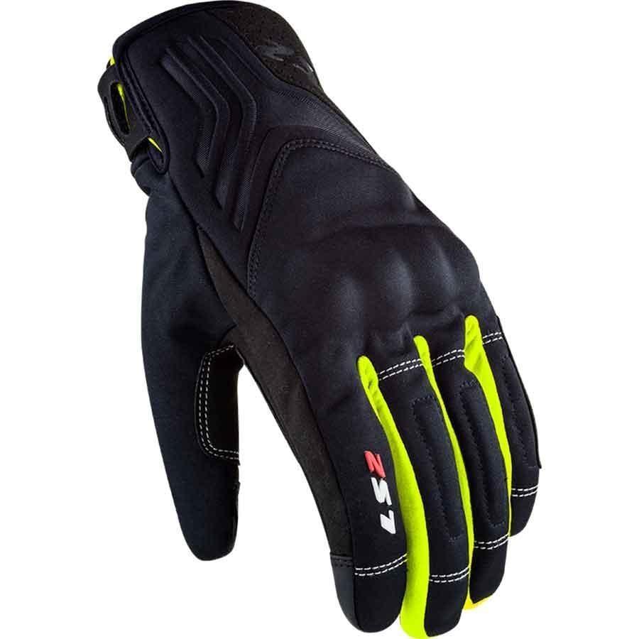 GUANTES INVIERNO LS2 JET 2 MAN BLACK H-V YELLOW