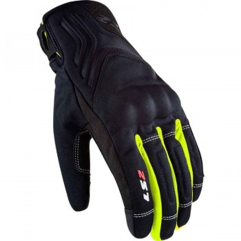 GUANTES INVIERNO LS2 JET 2 MAN BLACK H-V YELLOW