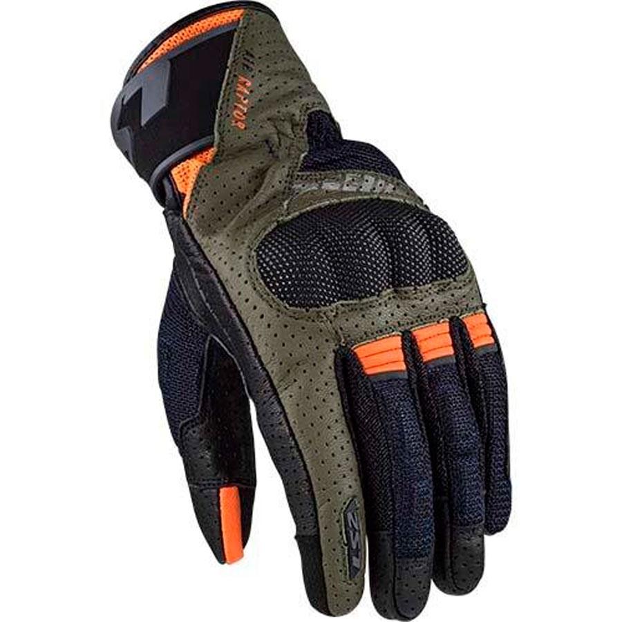 GUANTES INVIERNO LS2 AIR RAPTOR MAN GLOVES GREEN BLUE H-V ORANGE