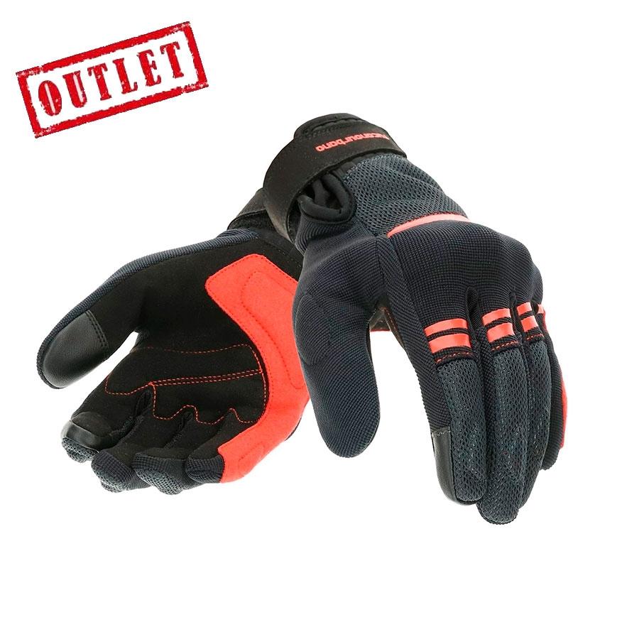 GUANTES VERANO TUCANO  MUJER PENNA - NEGRO ROJO