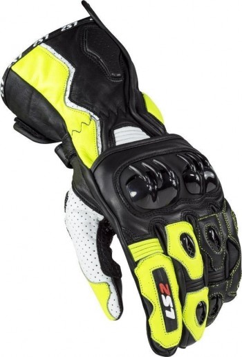 GUANTES VERANO LS2 SWIFT RACING GLOVES BLACK NEON YELLOW