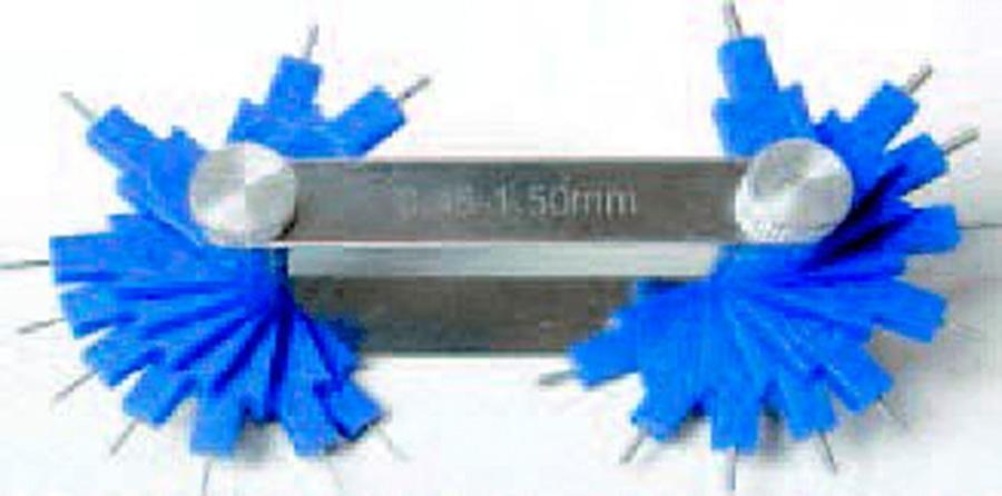 GALGA PARA CHICLÉS CARBURADOR .20 LAMINAS, PASO DESDE 0 45 A 1 5MM   0586    893245