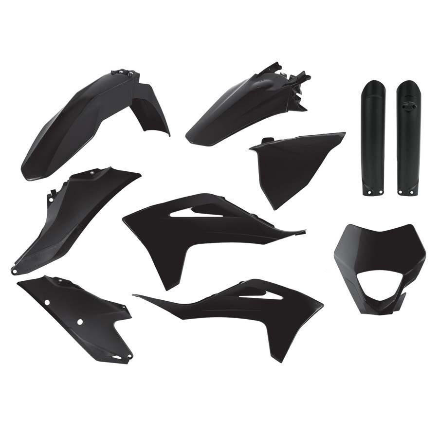 KIT DE PLÁSTICA POLISPORT NEGRO GAS GAS EC