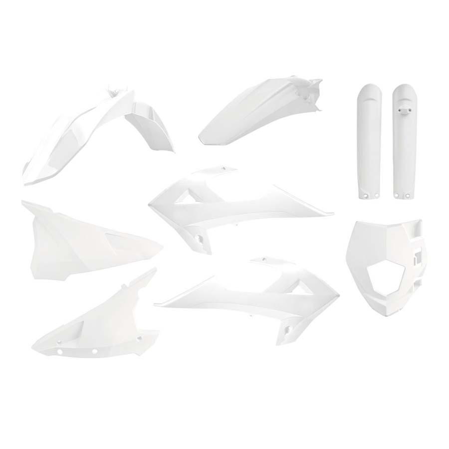 KIT DE PLÁSTICOS POLISPORT GASGAS EC/EC-E BLANCO