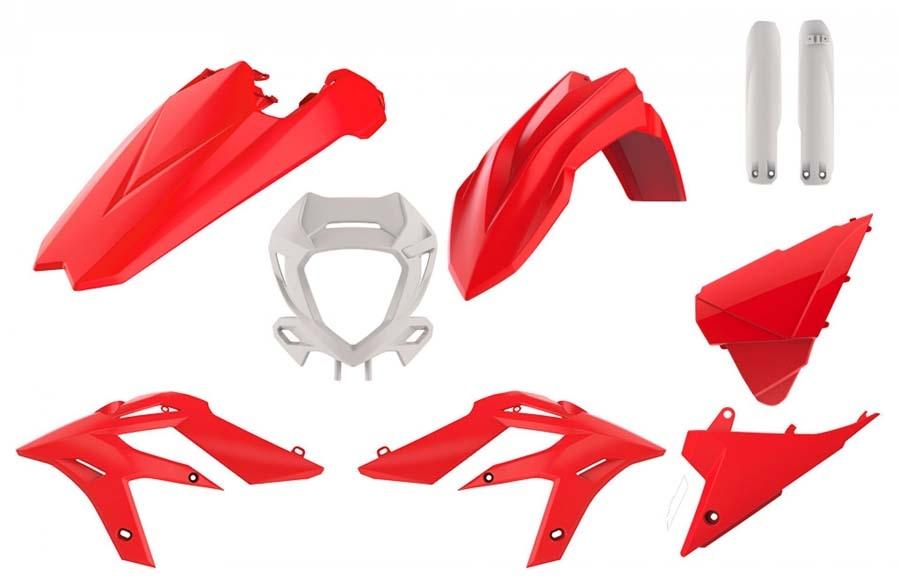 KIT DE PLÁSTICA POLISPORT ROJO/BLANCO BETA X-TRAINER