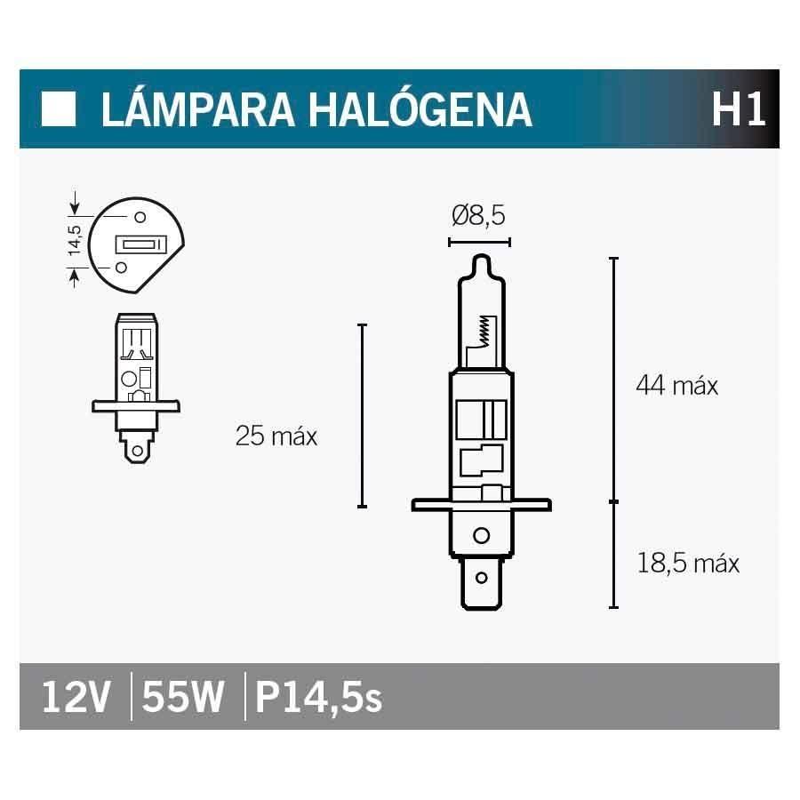 BOMBILLA LAMPARA V-PARTS HALOGENA H1  H1   14636