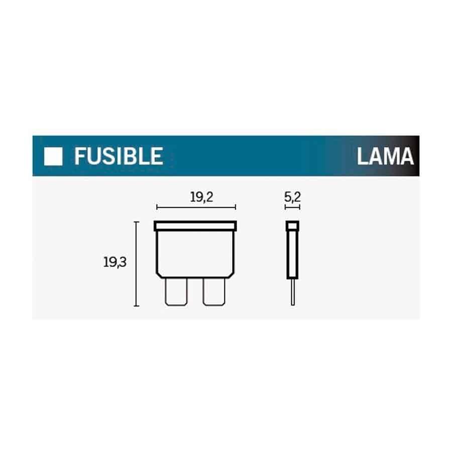 FUSIBLES (CAJA DE 50) A LAMA 7.5A MARRÓN  7.5A   14702