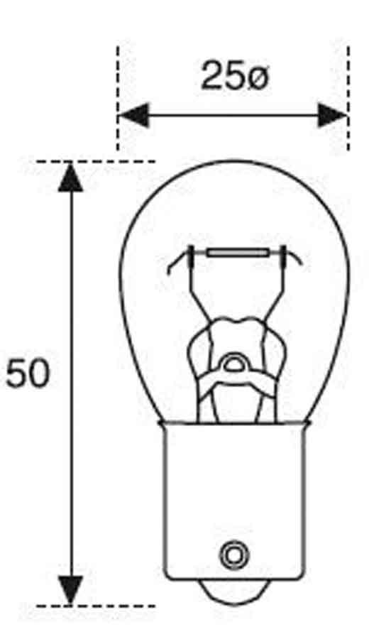 BOMBILLA LAMPARA AMOLUX 12V / 21W PILOTO 142