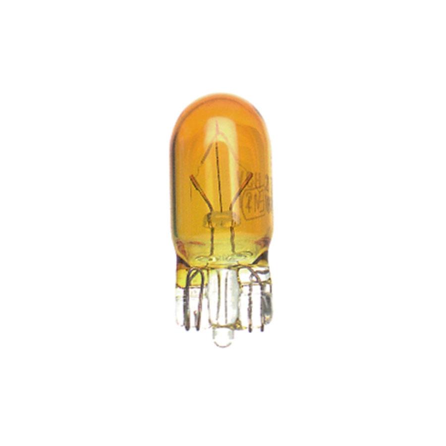BOMBILLA LAMPARA AMOLUX 12V / 5W T10 CUÑA MEDIANA 527A AMBAR