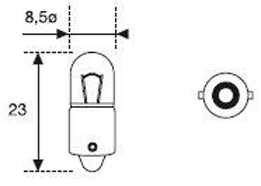 BOMBILLA LAMPARA AMOLUX 12V / 4W BAYONETITA 518