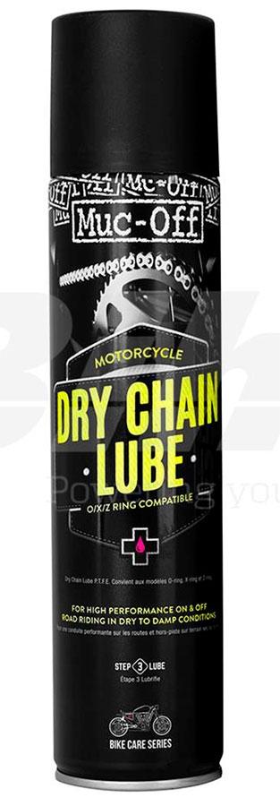 GRASA DE CADENA (PARA SECO) CON PTFE (TEFLON) MUC-OFF MOTORCYCLE DRY CHAIN LUBE SPRAY 400ML  66394