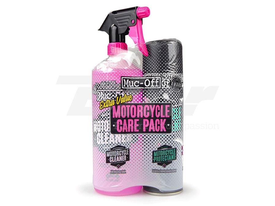 KIT DUO DE CUIDADO MOTO (MOTORCYCLE PROTECTANT + CLEANER) MUC-OFF CARE PACK  66397