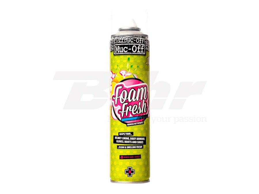 ESPUMA LIMPIADOR ANTIBACTERIANO MUC-OFF HELMET FOAM FRESH SPRAY 400ML  66404