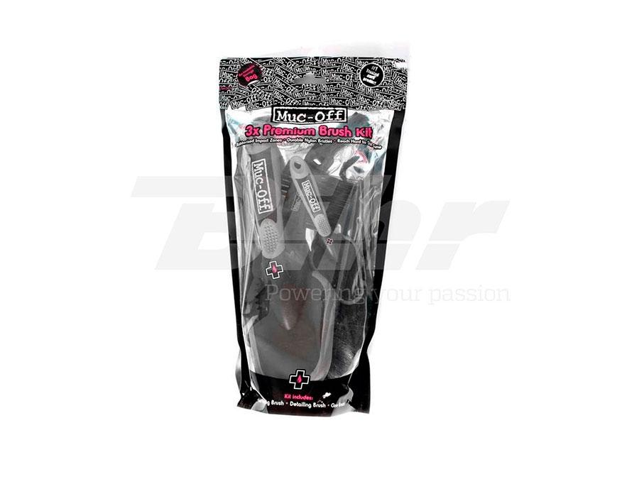 SET DE 3 CEPILLOS MUC-OFF 3X BRUSH SET 220  93090
