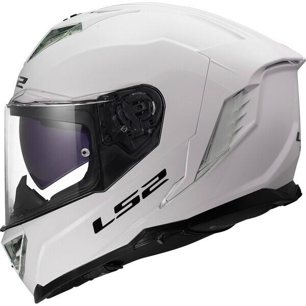 CASCO LS2 FF818 STORM III SOLID GLOSS WHITE
