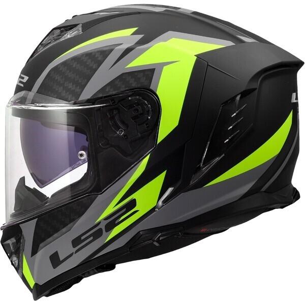 CASCO LS2 FF818 STORM III DYNAMO BLACK H-V YELLOW