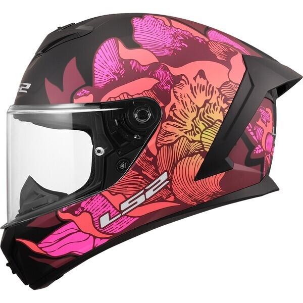 CASCO LS2 FF820 RAPID III POPPIES II BLACK PINK