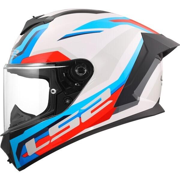CASCO LS2 FF820 RAPID III HYPER WHITE BLUE RED