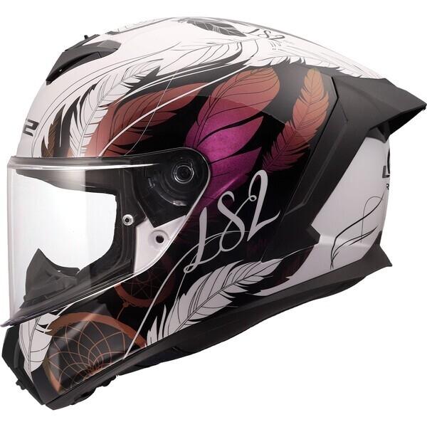CASCO LS2 FF820 RAPID III BOHO WHITE BLACK PINK