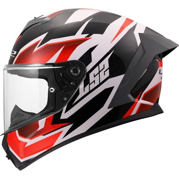 CASCO LS2 FF820 RAPID III XTREM WHITE BLACK RED