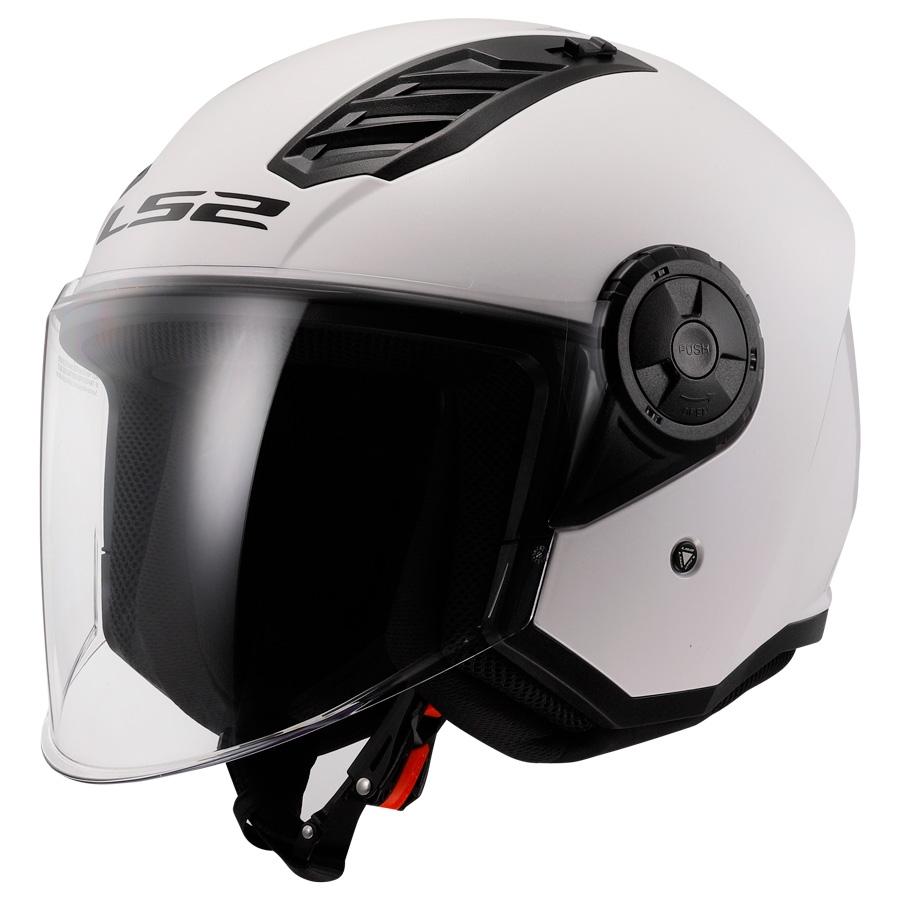 CASCO LS2 ABIERTO OF616 AIRFLOW II SOLID GLOSS WHITE BLANCO 06