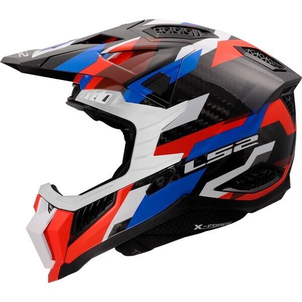 CASCO LS2 MX703 X-FORCE PHANTOM WHITE BLUE RED-06