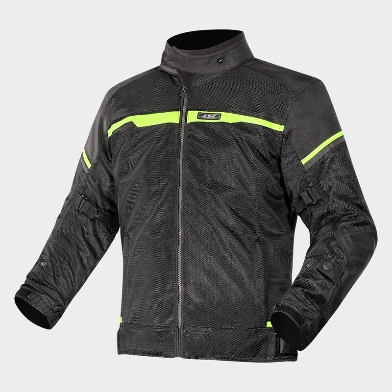 CHAQUETA LS2 RIVA LADY JACKET BLACK NEON YELLOW