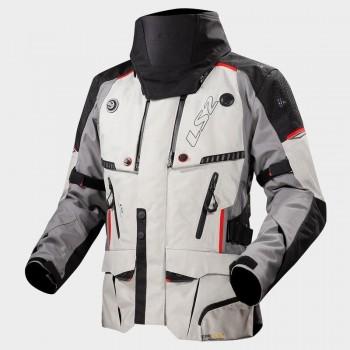 CHAQUETA LS2 APOLLO MAN JACKET GREY BLACK RED