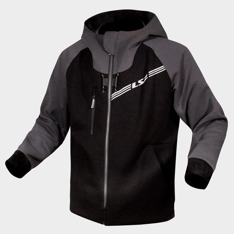 CHAQUETA LS2 THROTTLE MAN JACKET BLACK DARK GREY