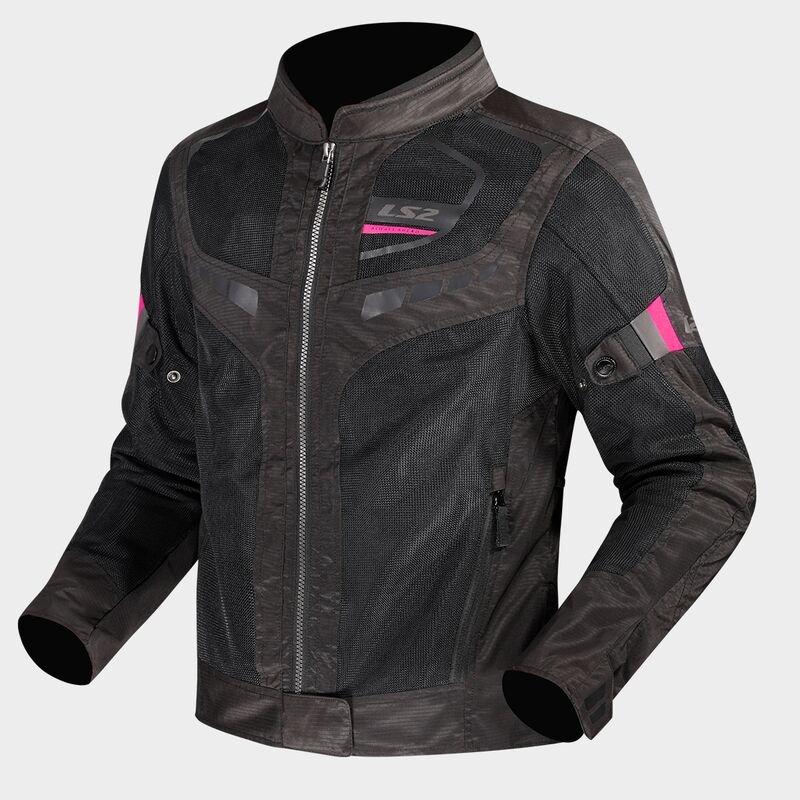 CHAQUETA LS2 GARDA AIR LADY JACKET BLACK PINK