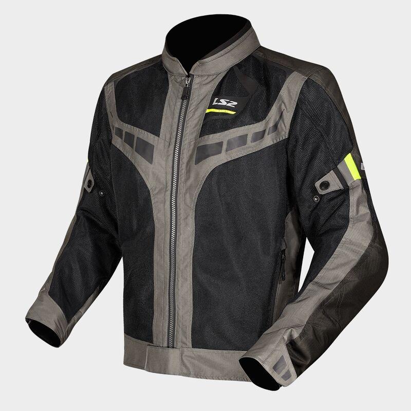 CHAQUETA LS2 GARDA AIR MAN JACKET GREEN BLACK H-V YELLOW