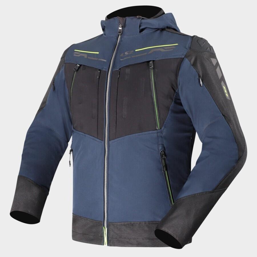 CHAQUETA LS2 ZIRCONIUM EVO MAN JACKET BLUE BLACK YELLOW