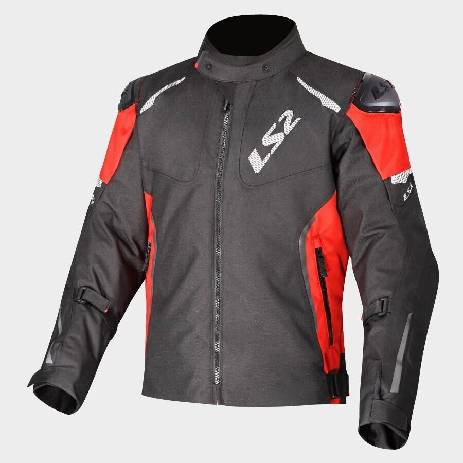 CHAQUETA LS2 ZOOM MAN JACKET BLACK RED