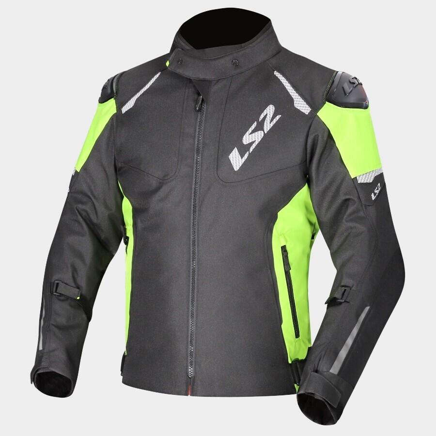 CHAQUETA LS2 ZOOM MAN JACKET BLACK YELLOW