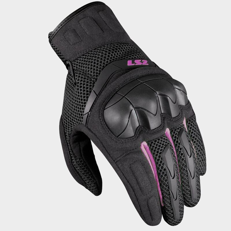GUANTES LS2 KUBRA LADY GLOVES BLACK PURPLE