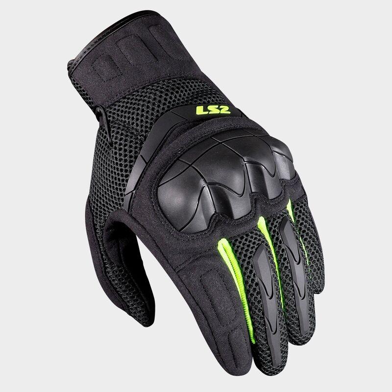 GUANTES LS2 KUBRA MAN GLOVES ANTHRACITE H-V YE