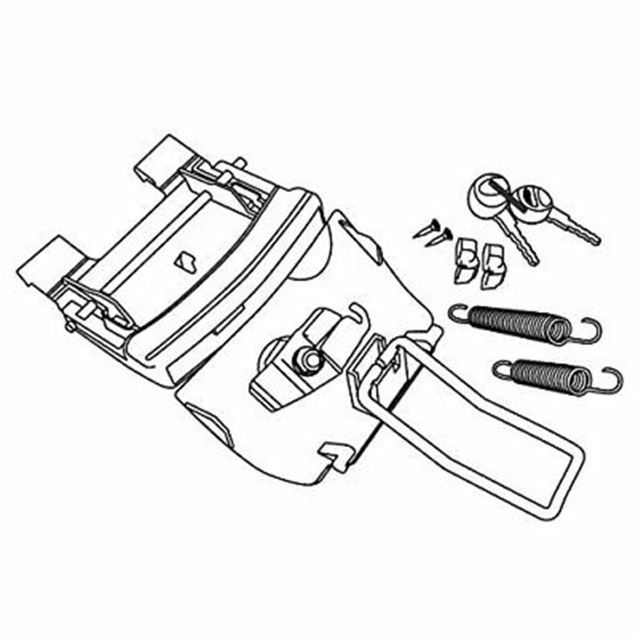 CERRADURA MALETA SH-48 GRIS TITANIO D1B482MAR