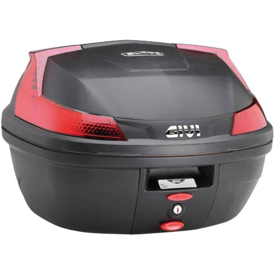 MALETA GIVI ML37 LTS B37N BLADE MONOLOCK NEGRO BASE Y CATADIOPTRICOS EN COLOR ROJO