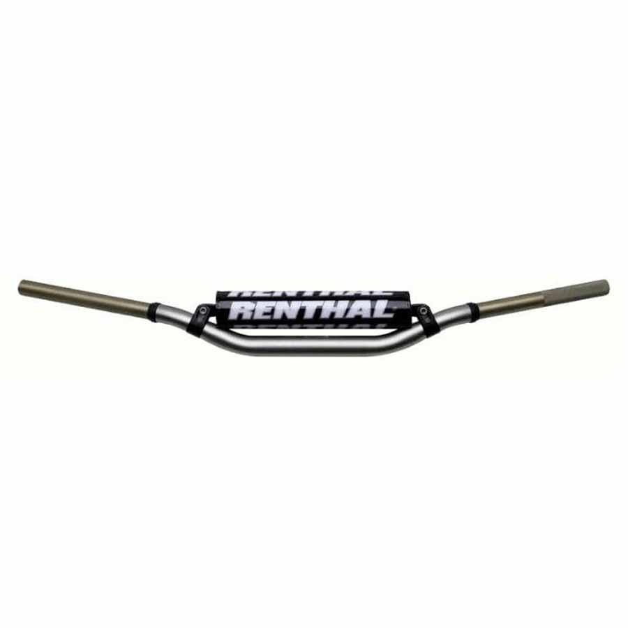 MANILLAR RENTHAL TWINWALL CARMICHAEL ALTO TITANIO CON PROTECTOR NEGRO 997-01-TG-02-185    8799705