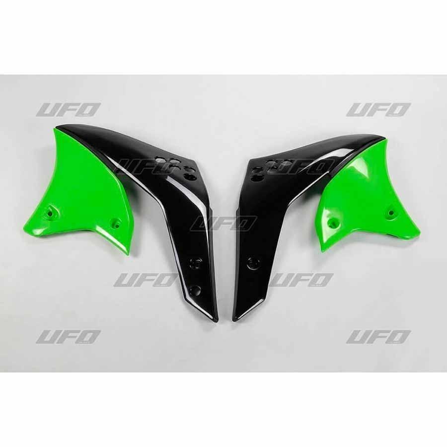 PLÁSTICOS LATERALES DE RADIADOR UFO KAWASAKI VERDE KA03767-026   41287