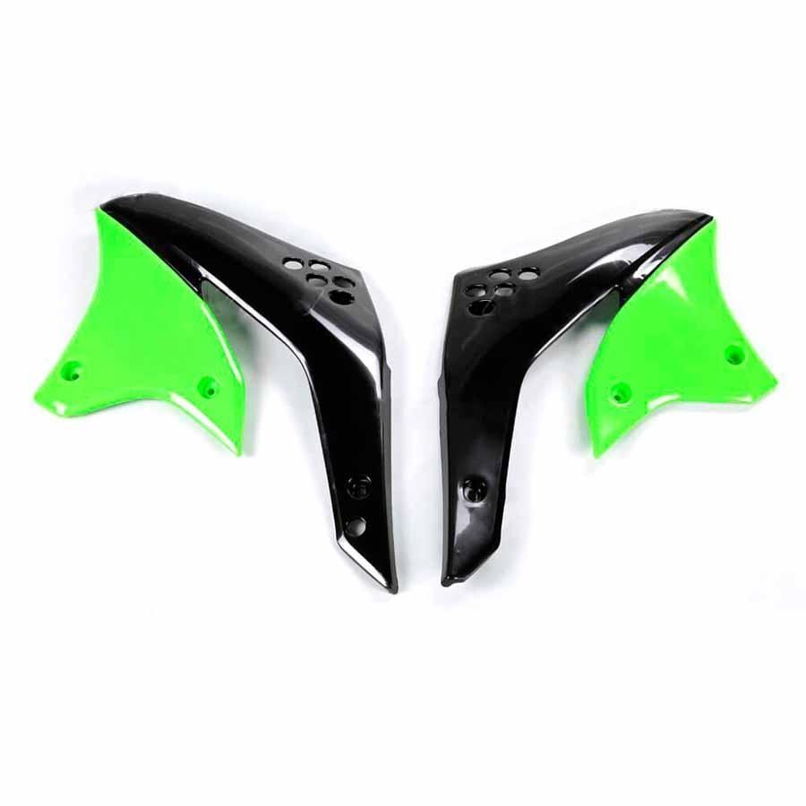 PLÁSTICOS LATERALES DE RADIADOR UFO KAWASAKI VERDE KA03770-026   41306
