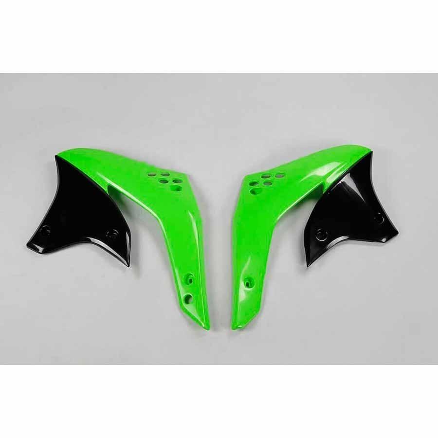 PLÁSTICOS LATERALES DE RADIADOR UFO KAWASAKI VERDE KA03784-026   41307