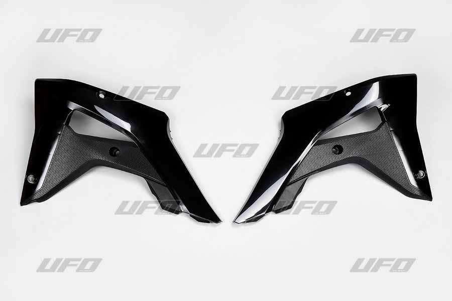 PLÁSTICOS LATERALES DE RADIADOR UFO NEGRO HONDA CR250RX   4430000901