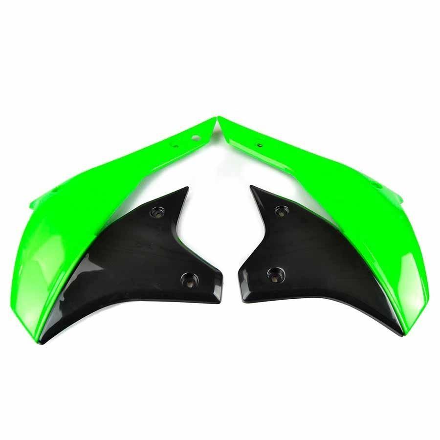 PLÁSTICOS LATERALES DE RADIADOR UFO KAWASAKI VERDE KA03789-026   46810