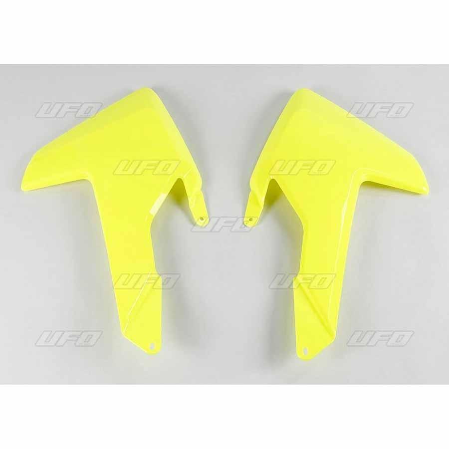 PLÁSTICOS LATERALES DE RADIADOR UFO HUSQVARNA AMARILLO FLUOR   93226