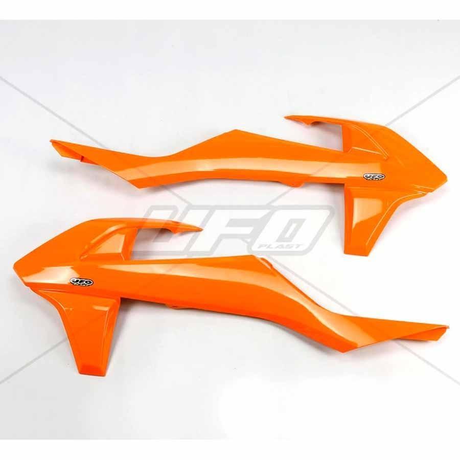 PLÁSTICOS LATERALES DE RADIADOR UFO KTM NARANJA FLUOR   93237